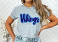 Vikings Faux Applique Graphic Tee - Merch Girls