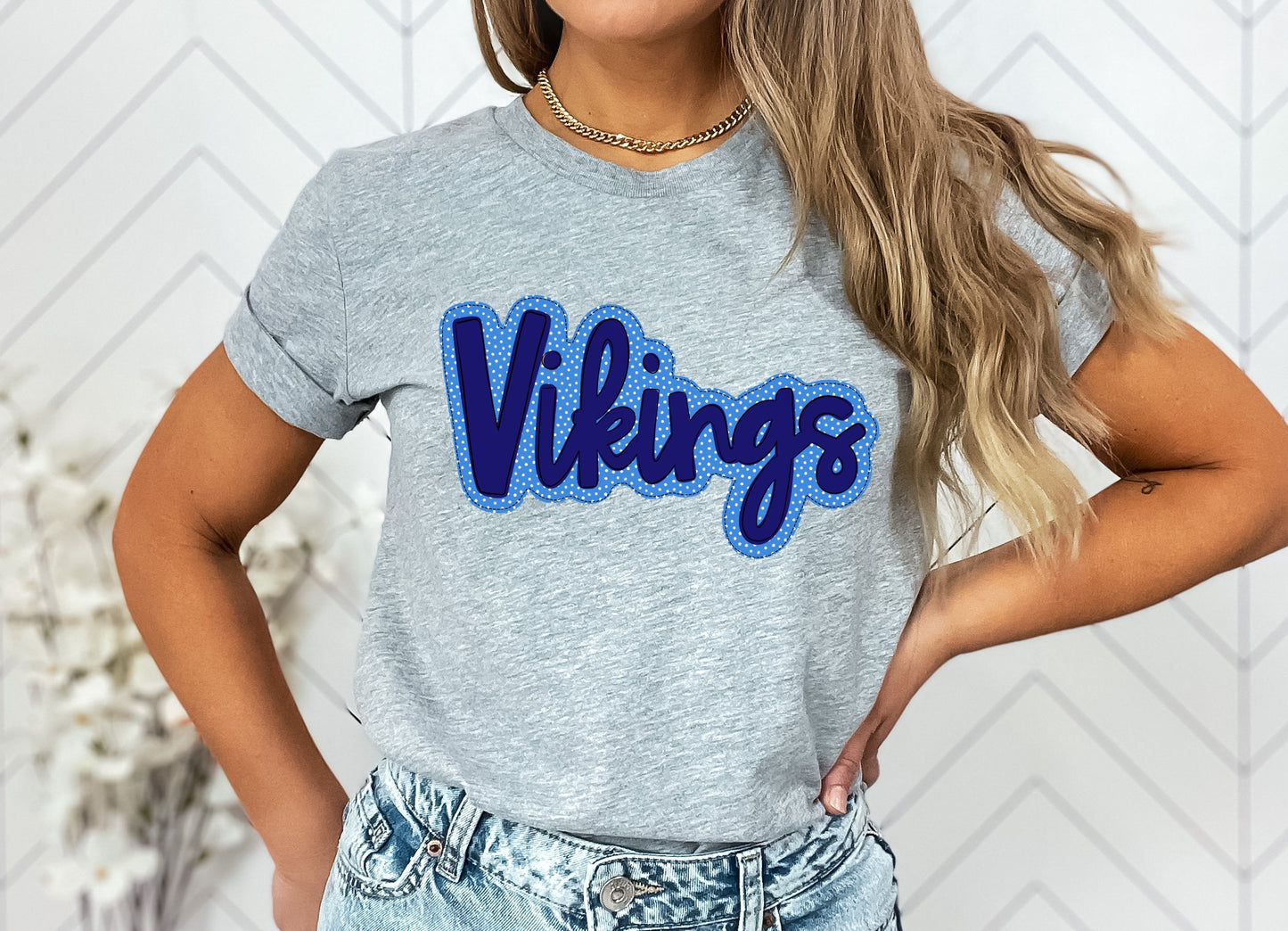 Vikings Faux Applique