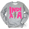 Indiana Hot Pink Lightning Bolt Graphic Tee - Merch Girls