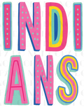 Indians Colorful Block PNG Digital File - Merch Girls