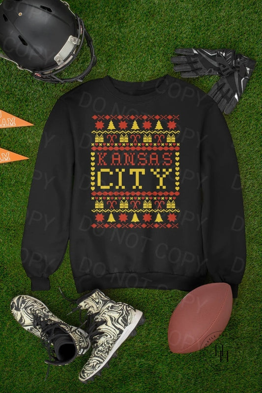 Kansas City Ugly Sweater Graphic Tee Shirt
