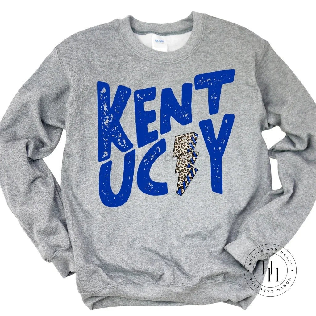 Kentucky Royal Blue Lightning Bolt Graphic Tee - Merch Girls