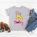 Large Letter Pencil Alpha Graphic Tee - Merch Girls