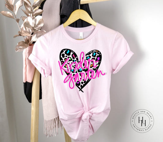 Leopard Heart- Kindergarten Shirt