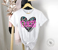 Leopard Heart- Nurse Graphic Tee - Merch Girls