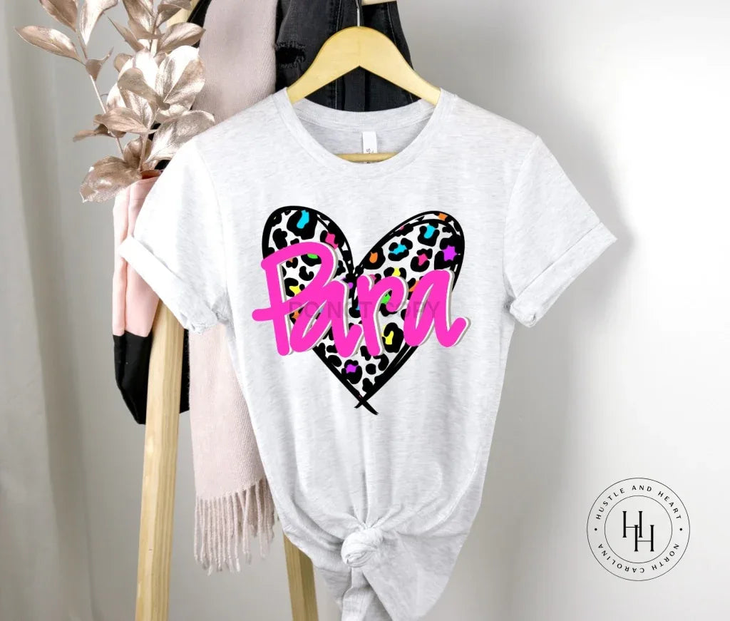 Leopard Heart- Para Graphic Tee - Merch Girls