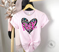 Leopard Heart- Pre K Graphic Tee - Merch Girls