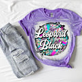 Leopard Is The New Black Bleach Graphic Tee - Merch Girls