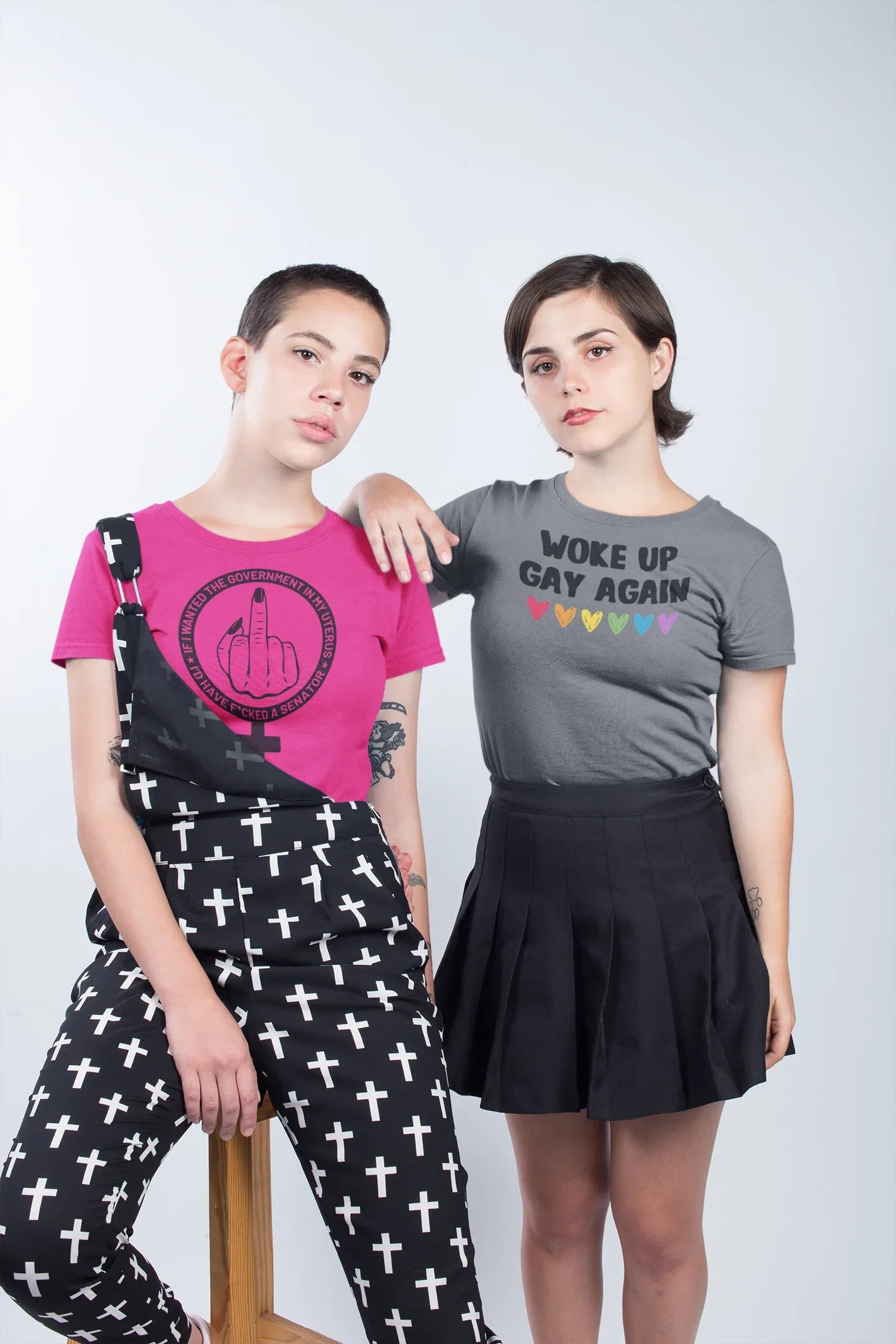 Woke Up Gay Again Graphic Tee - Merch Girls
