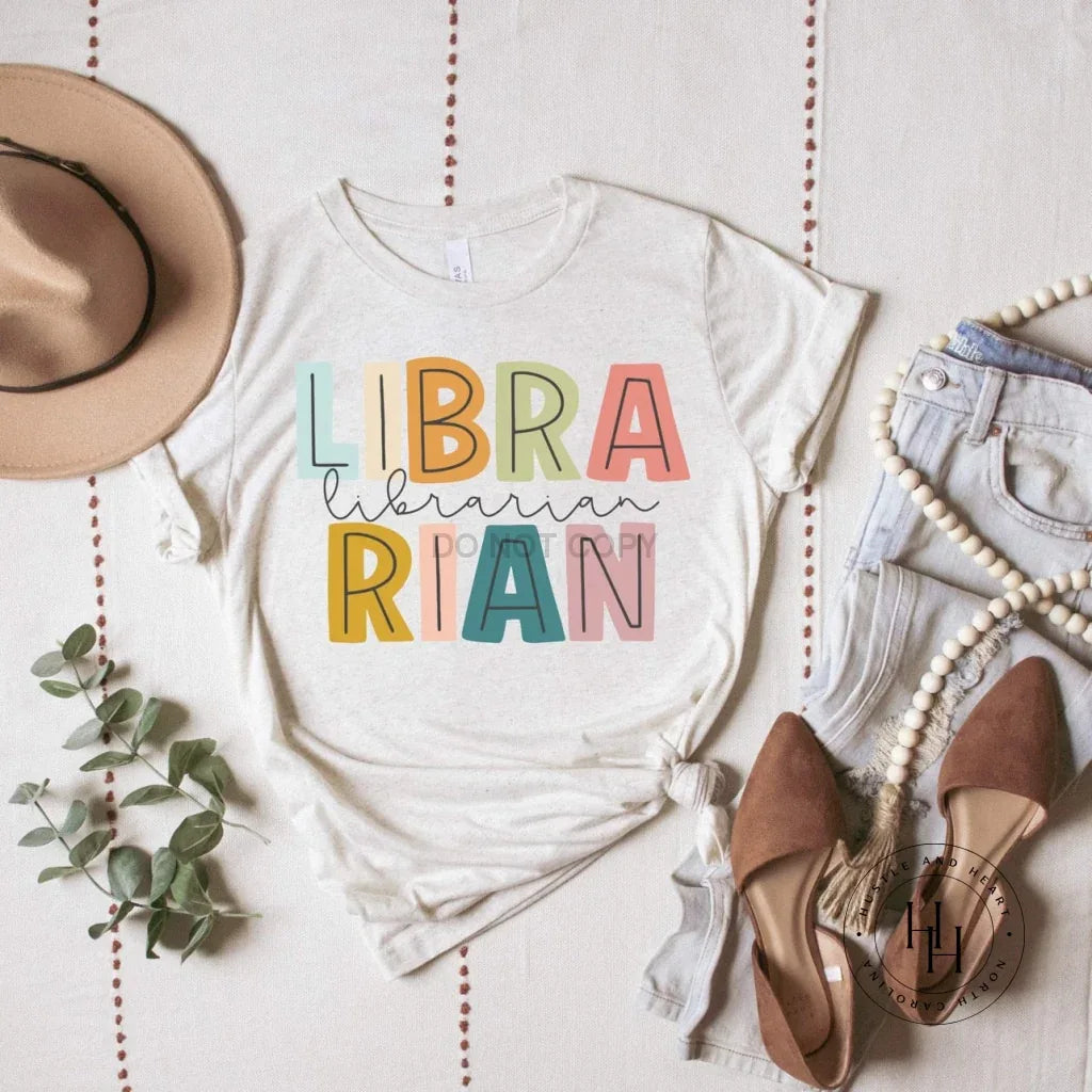 Librarian Watercolor Graphic Tee - Merch Girls