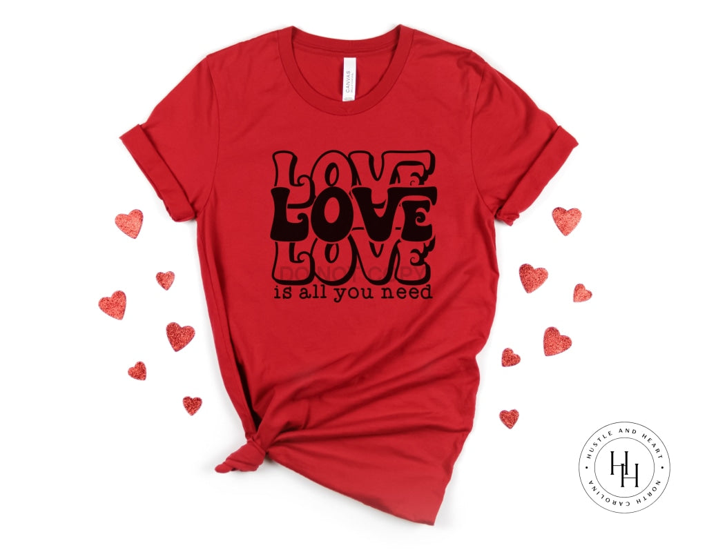 Love Is All You Need Youth Small Shirt