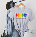 Love Who You Are Equality Rainbow LGBTQ Graphic Tee - Merch Girls