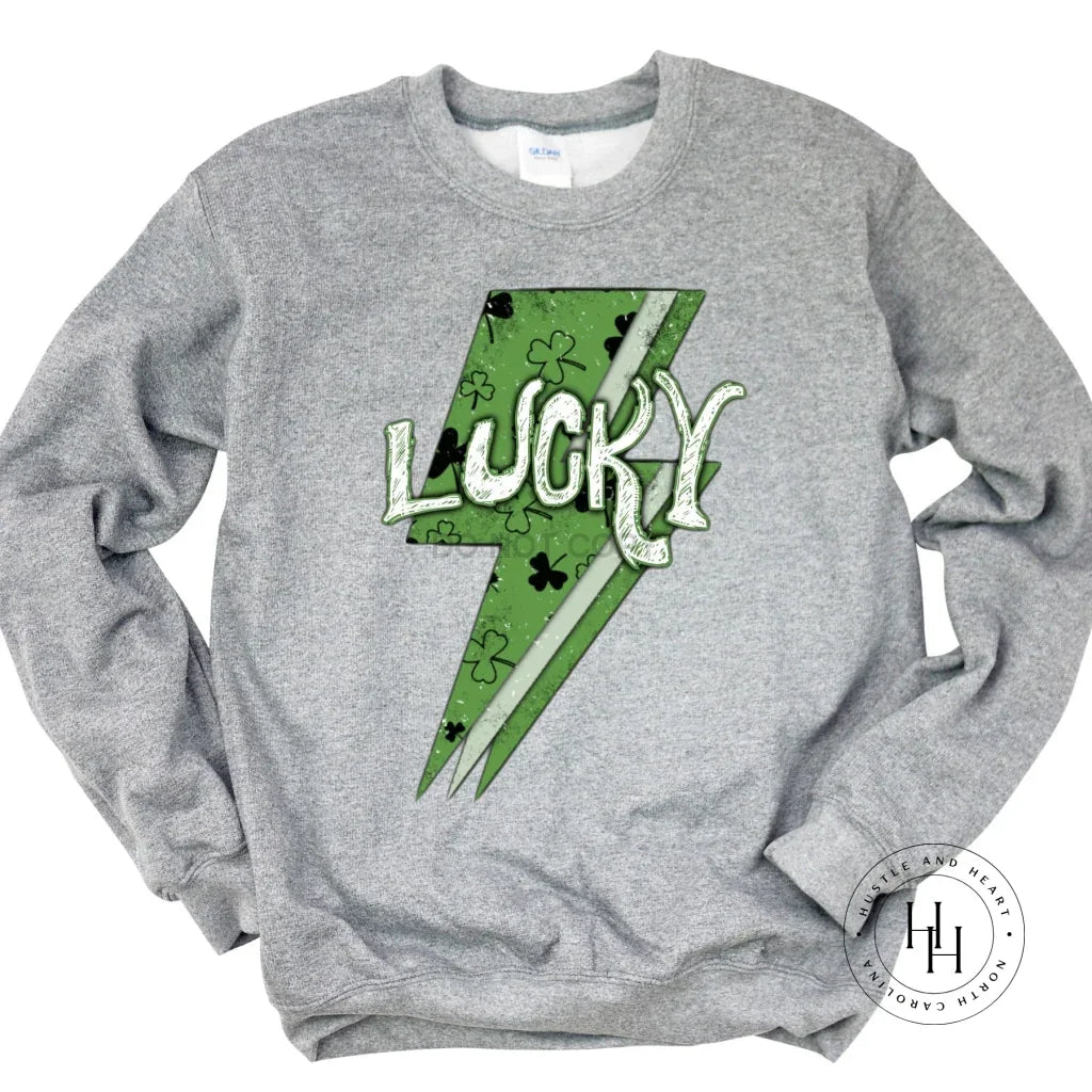 Lucky Lightning Bolt Graphic Tee - Merch Girls