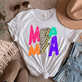 Mama Colorful Lightning Bolt Graphic Tee - Merch Girls