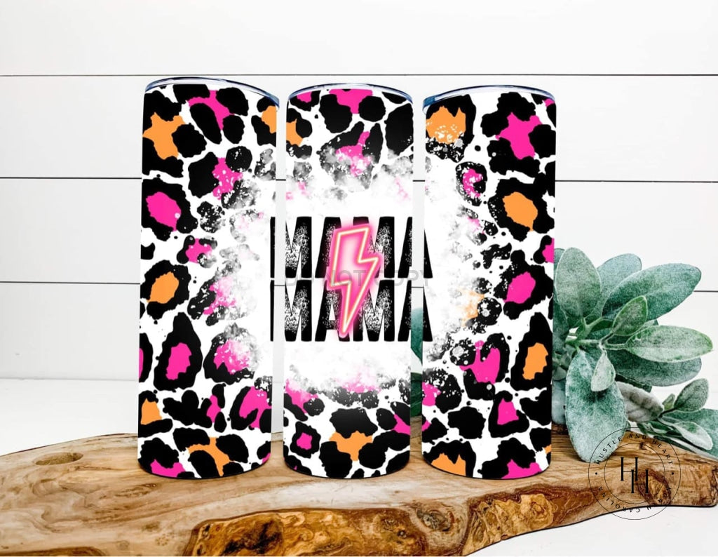 Mama Pink Bolt Completed 20Oz Skinny Tumbler Sublimation