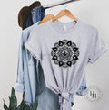 Marijuana Leaf Mandala Graphic Tee - Merch Girls