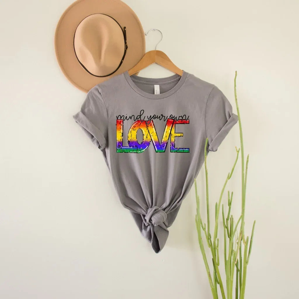 Mind your own Love Pride Graphic Tee - Merch Girls