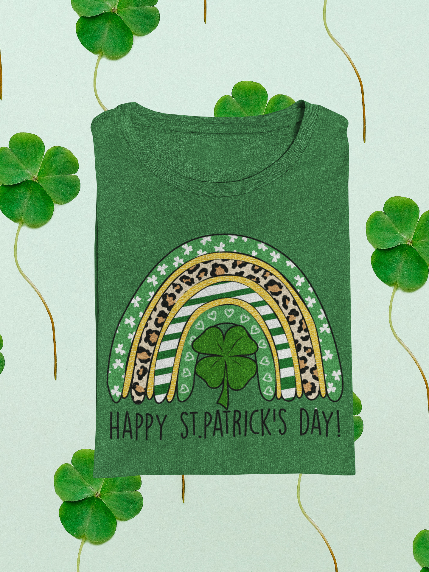 Happy St Patricks Day Rainbow Graphic Tee