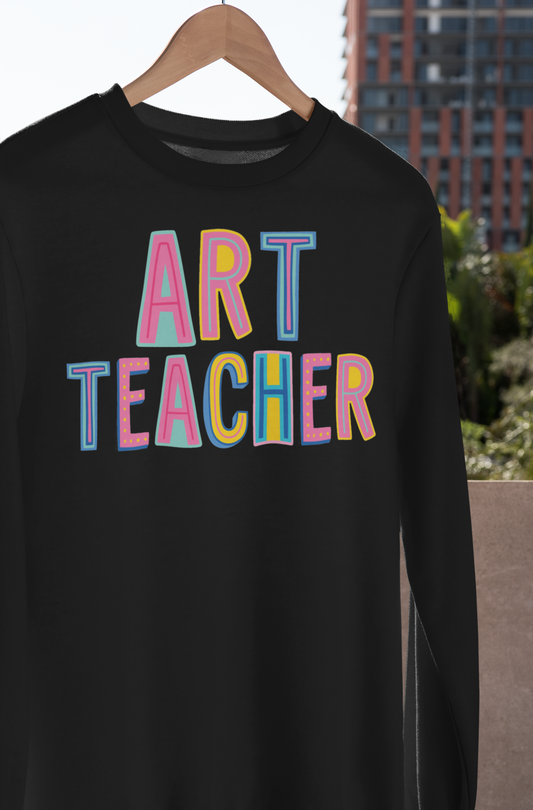 Art Teacher Colorful Graphic Tee