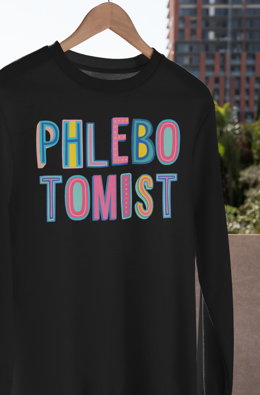 Phlebotomist Colorful Graphic Tee