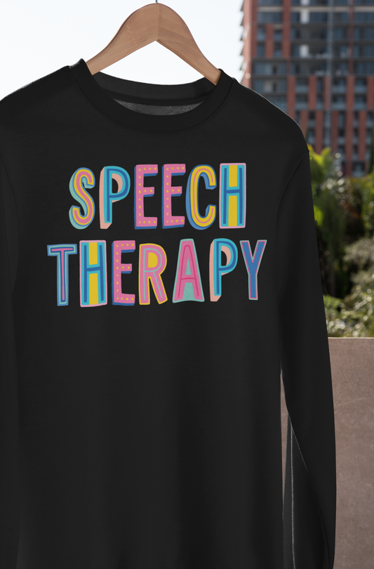 Speech Therapy Colorful Graphic Tee