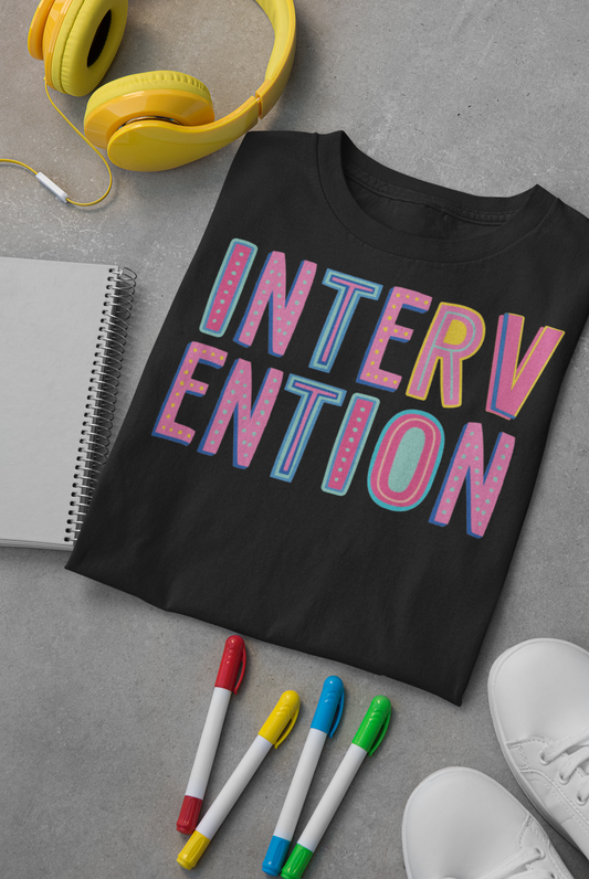 Intervention Colorful Graphic Tee