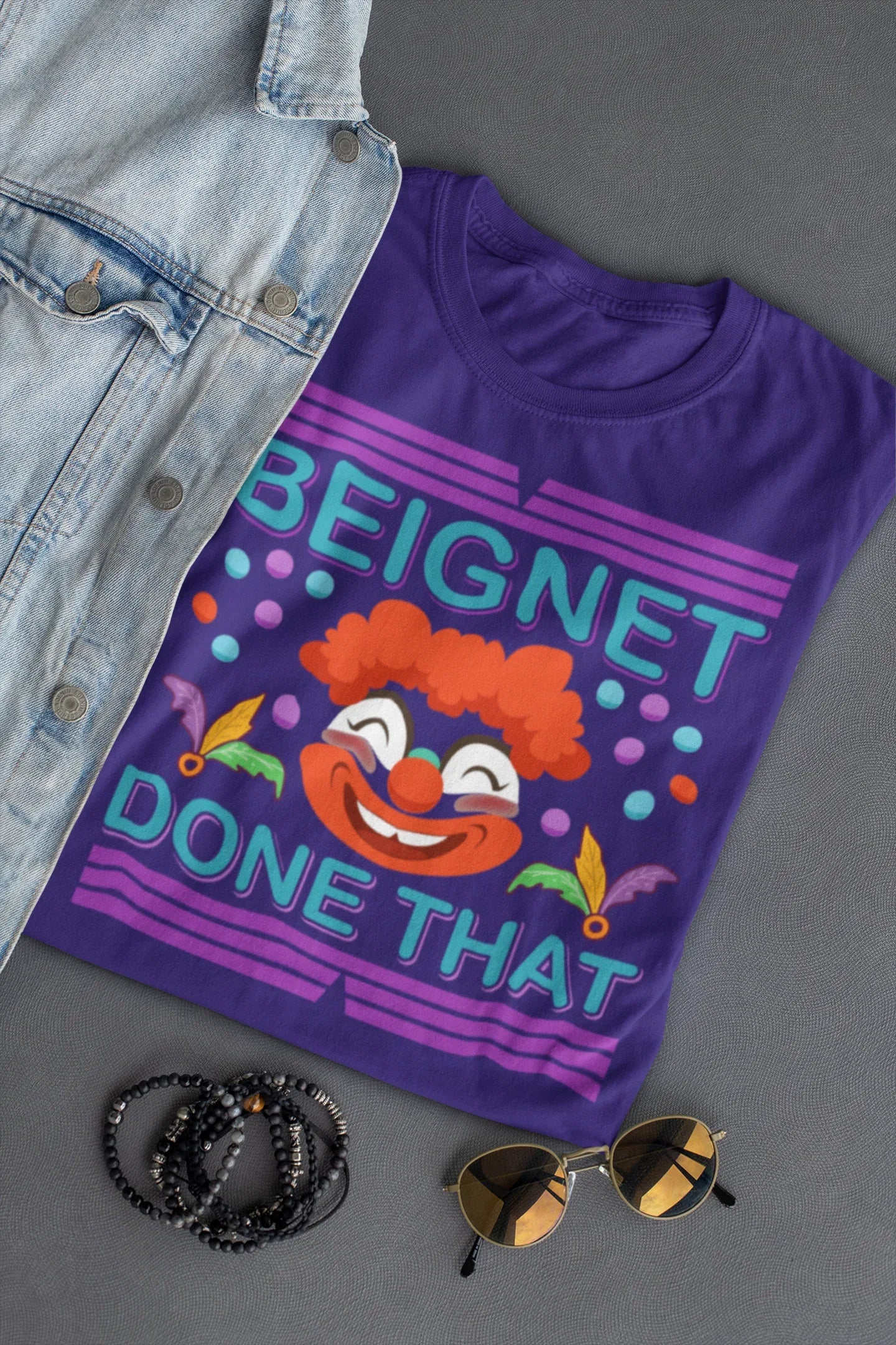 Beignet Done That Mardi Gras New Orleans 2023 Graphic Tee - Merch Girls