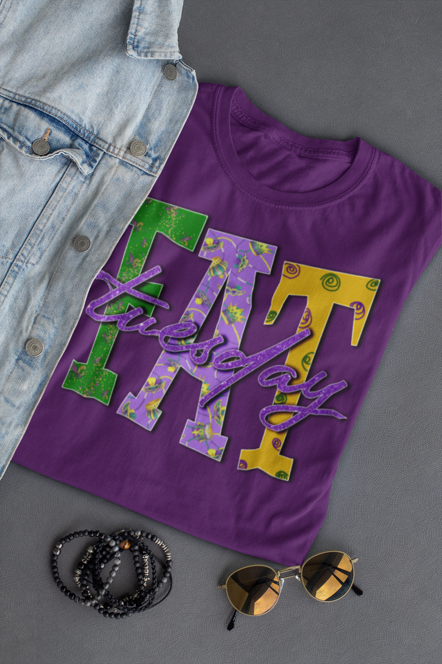 Fat Tuesday Mardi Gras New Orleans 2023 Graphic Tee