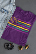 Mardi Gras Flag New Orleans 2023 Graphic Tee - Merch Girls