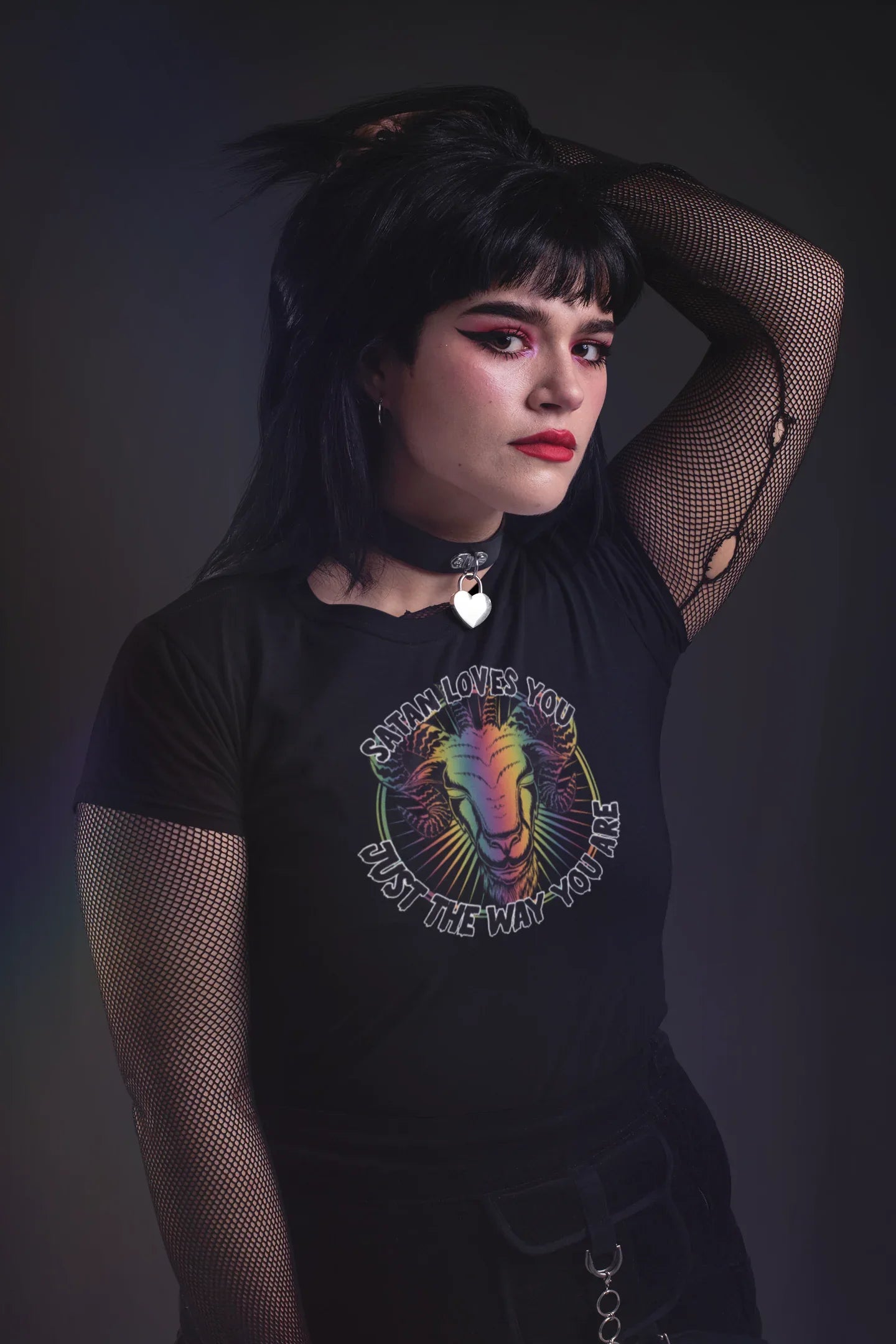Satan Loves You Just the Way You Are Pride Graphic Tee - Merch Girls