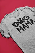 Dog Mama with Paw Graphic Tee - Merch Girls