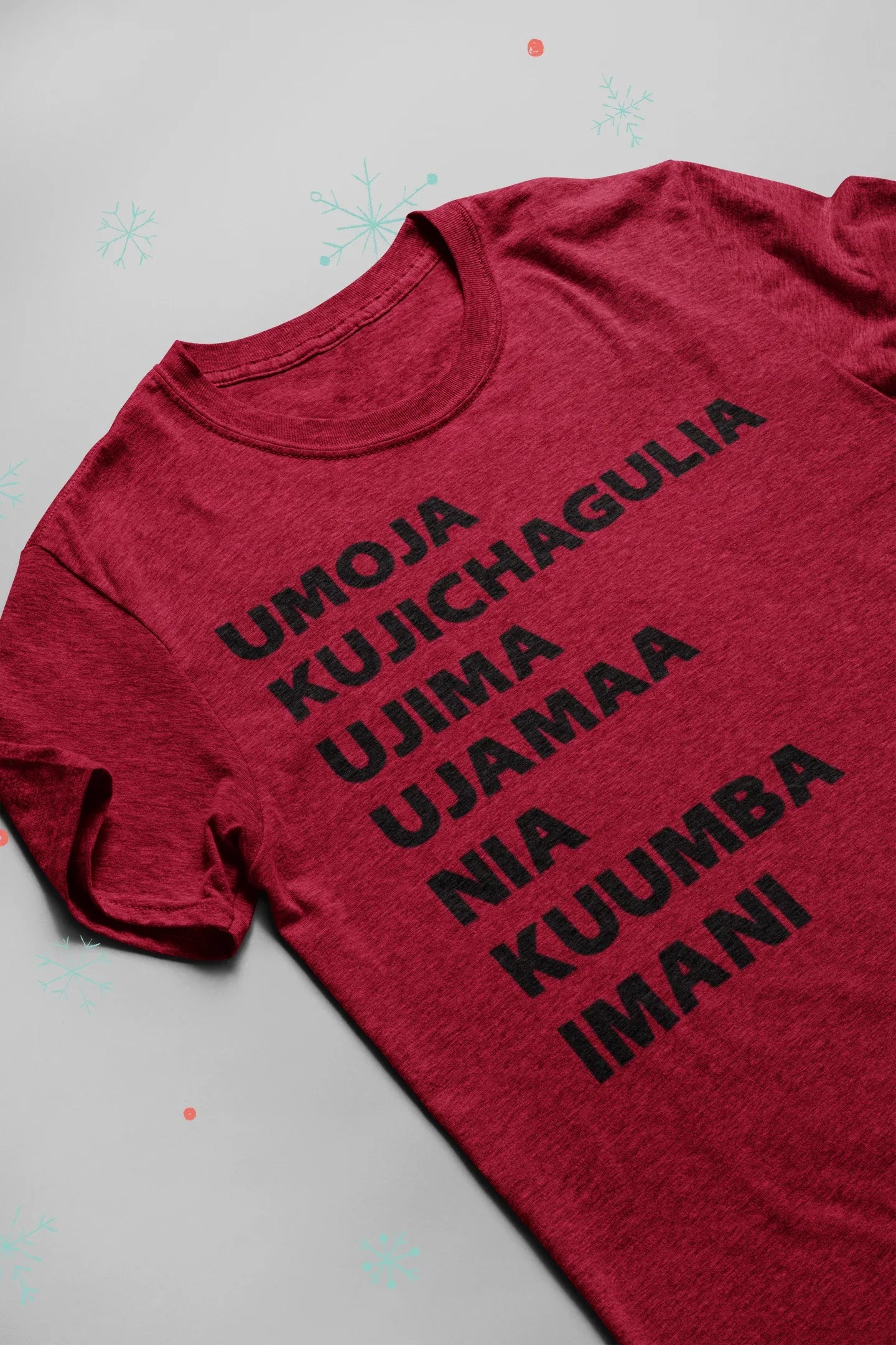 Umoja Kujichagulia Ujima Ujamaa Nia Kuumba Imani Kwanzaa Holiday Graphic Tee - Merch Girls