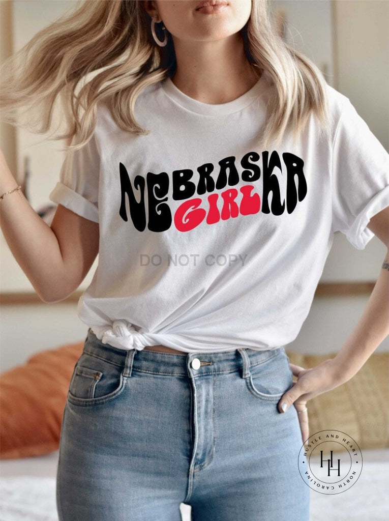 Nebraska Girl Graphic Unisex Tee Shirt