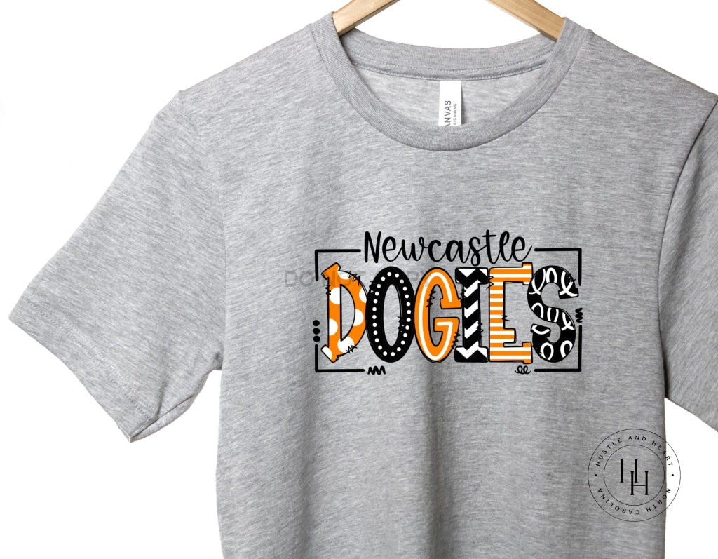 Newcastle Dogies Graphic Tee Youth Small / Unisex Crew Neck