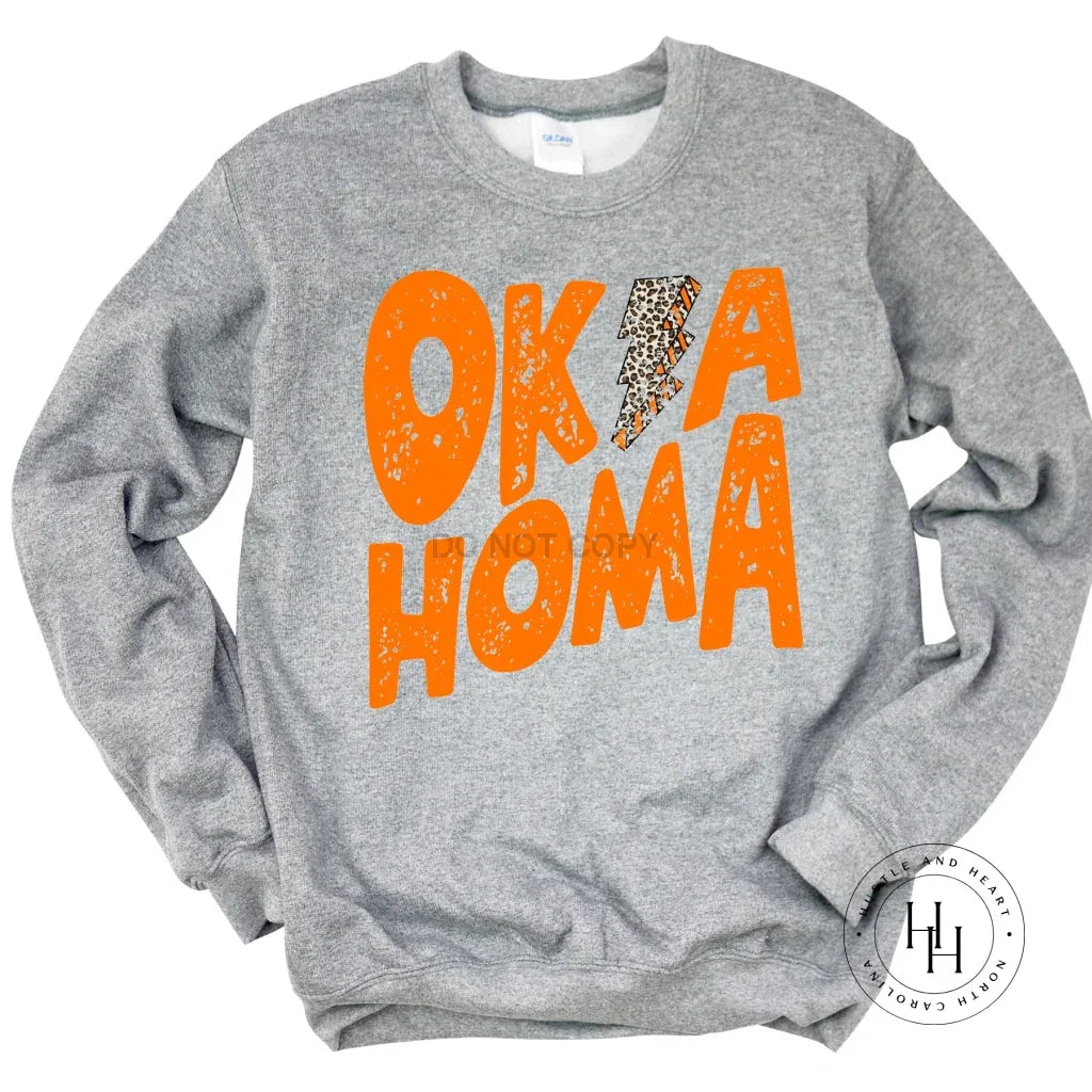 Oklahoma Lightning Bolt Graphic Tee - Merch Girls