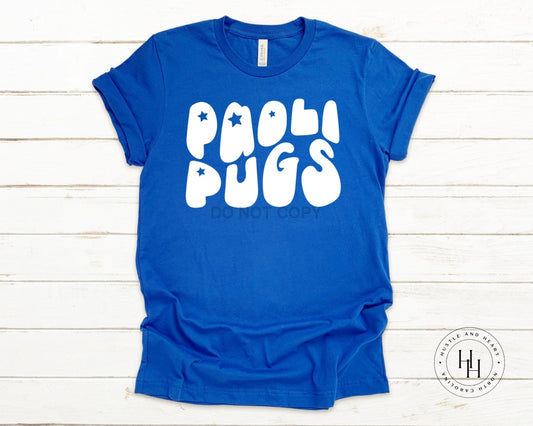 Paoli Pugs Graphic Tee Shirt