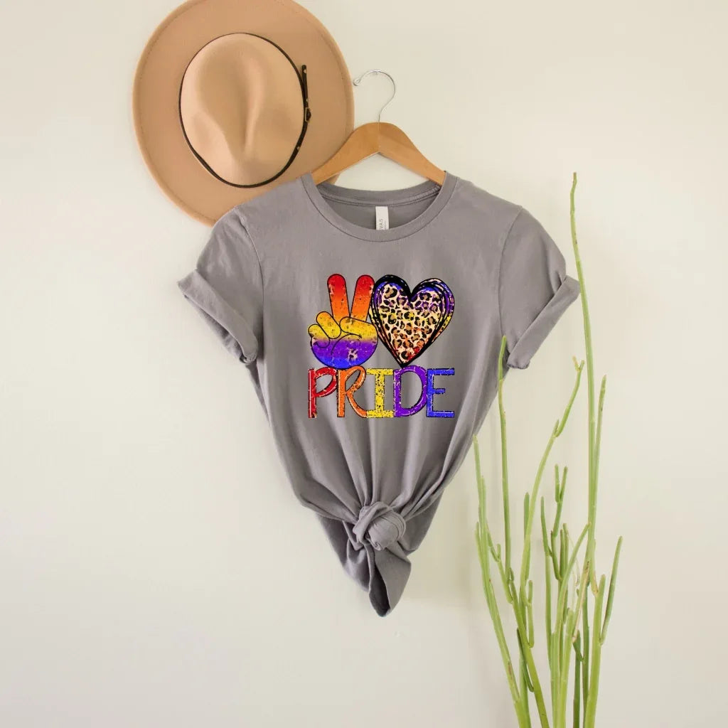 Peace Love Pride Graphic Tee - Merch Girls