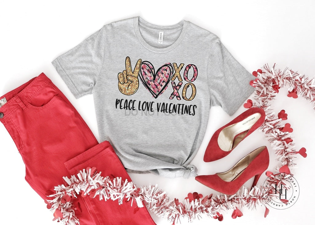 Peace Love Valentines Shirt