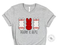 Peepin' It Real Baseball Peep Bunny Graphic Tee - Merch Girls