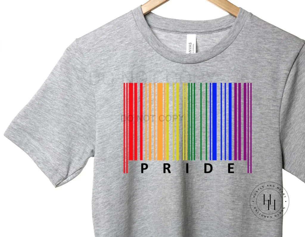 Pride Rainbow Barcode Graphic Tee - Merch Girls