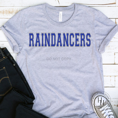 Raindancers Faux Chenille Letters Graphic Tee