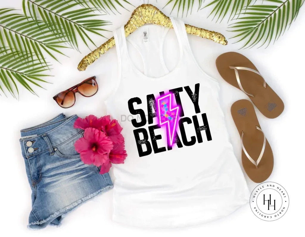 Salty Beach Graphic Tank - Merch Girls