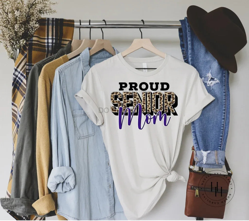 Senior Mom Purple Graphic Tee - Merch Girls