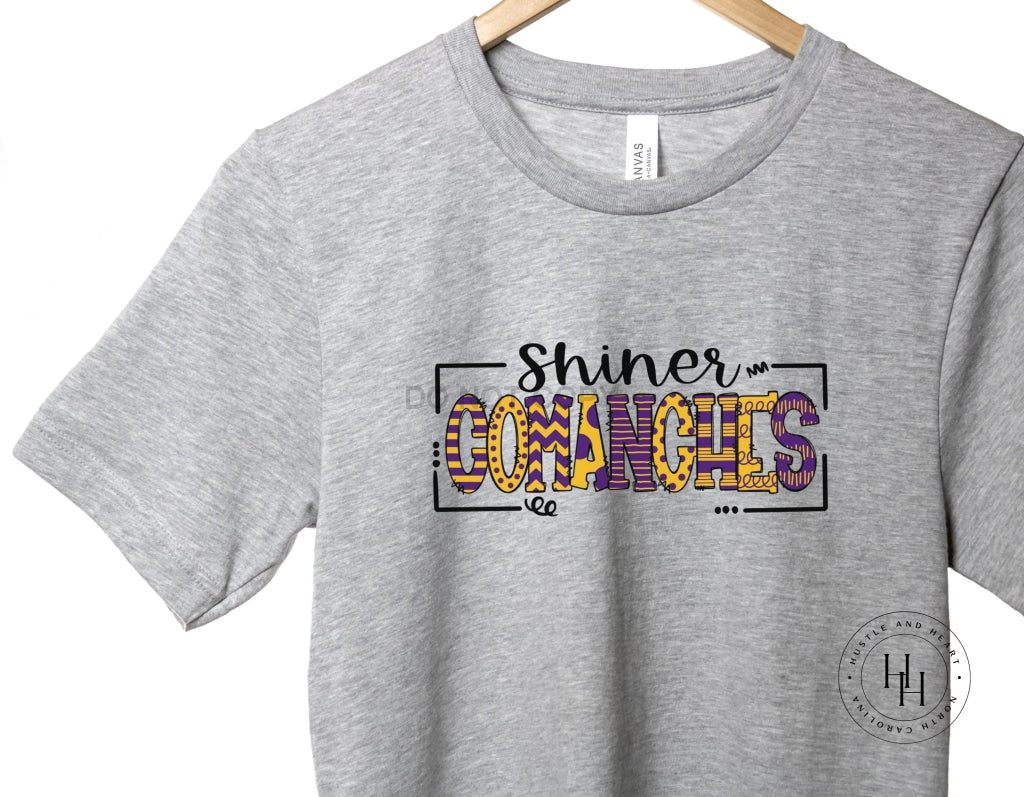 Shiner Comanches Doodle Graphic Tee Unisex / Youth Small