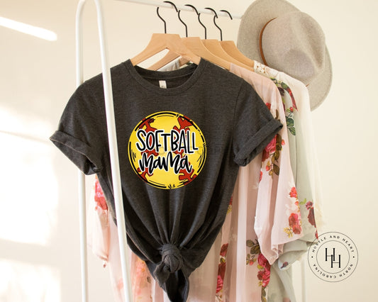 Softball Mama Graphic Tee Youth Large Dtg