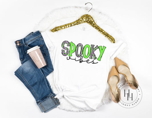 Spooky Vibes Green And Stripes - Sublimation Transfer Sublimation