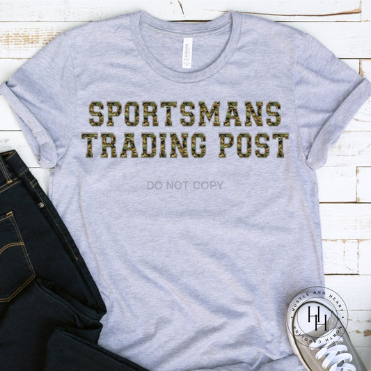 Sportmans Trading Post Faux Chenille Letters Graphic Tee