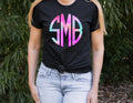 Spring Swirl Monogram Graphic Tee - Merch Girls