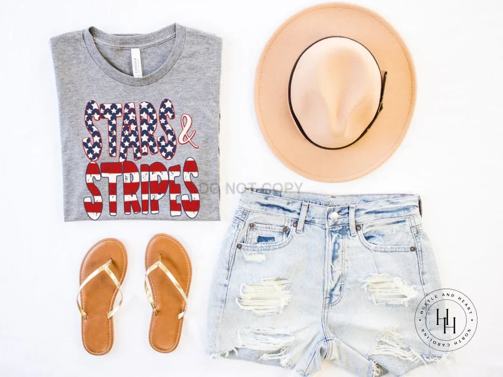 Stars And Stripes Graphic Tee - Merch Girls