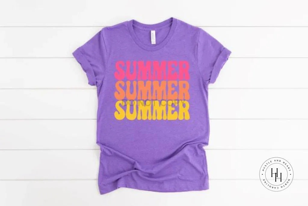 Summer Repeating Graphic Tee - Merch Girls